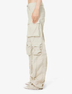 Fern Patch-pocket Woven Cargo Trousers 10 Fern Patch-pocket Woven Cargo Trousers -Sweaty Betty Store R04189017 IVORY ALT02