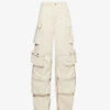 Fern Patch-pocket Woven Cargo Trousers -Sweaty Betty Store R04189017 IVORY M