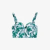 Ted Baker Nayome Cupped Floral-print Bikini Top -Sweaty Betty Store R04189306 GREEN M
