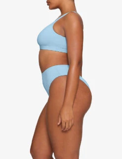 Slim-fit High-rise Recycled Stretch-nylon Bikini Bottoms 8 Slim-fit High-rise Recycled Stretch-nylon Bikini Bottoms -Sweaty Betty Store R04189607 IRISBLUE ALT02