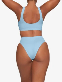 Slim-fit High-rise Recycled Stretch-nylon Bikini Bottoms 9 Slim-fit High-rise Recycled Stretch-nylon Bikini Bottoms -Sweaty Betty Store R04189607 IRISBLUE ALT03