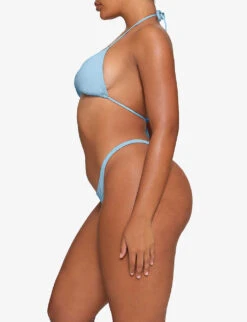 High-rise Recycled Stretch-nylon Bikini Bottoms 8 High-rise Recycled Stretch-nylon Bikini Bottoms -Sweaty Betty Store R04189615 IRISBLUE ALT02