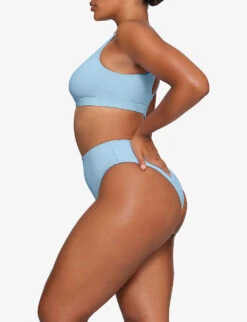 Scoop-neck Recycled Stretch-nylon Bikini Top 8 Scoop-neck Recycled Stretch-nylon Bikini Top -Sweaty Betty Store R04189616 IRISBLUE ALT02