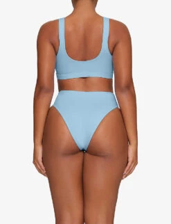 Scoop-neck Recycled Stretch-nylon Bikini Top 9 Scoop-neck Recycled Stretch-nylon Bikini Top -Sweaty Betty Store R04189616 IRISBLUE ALT03