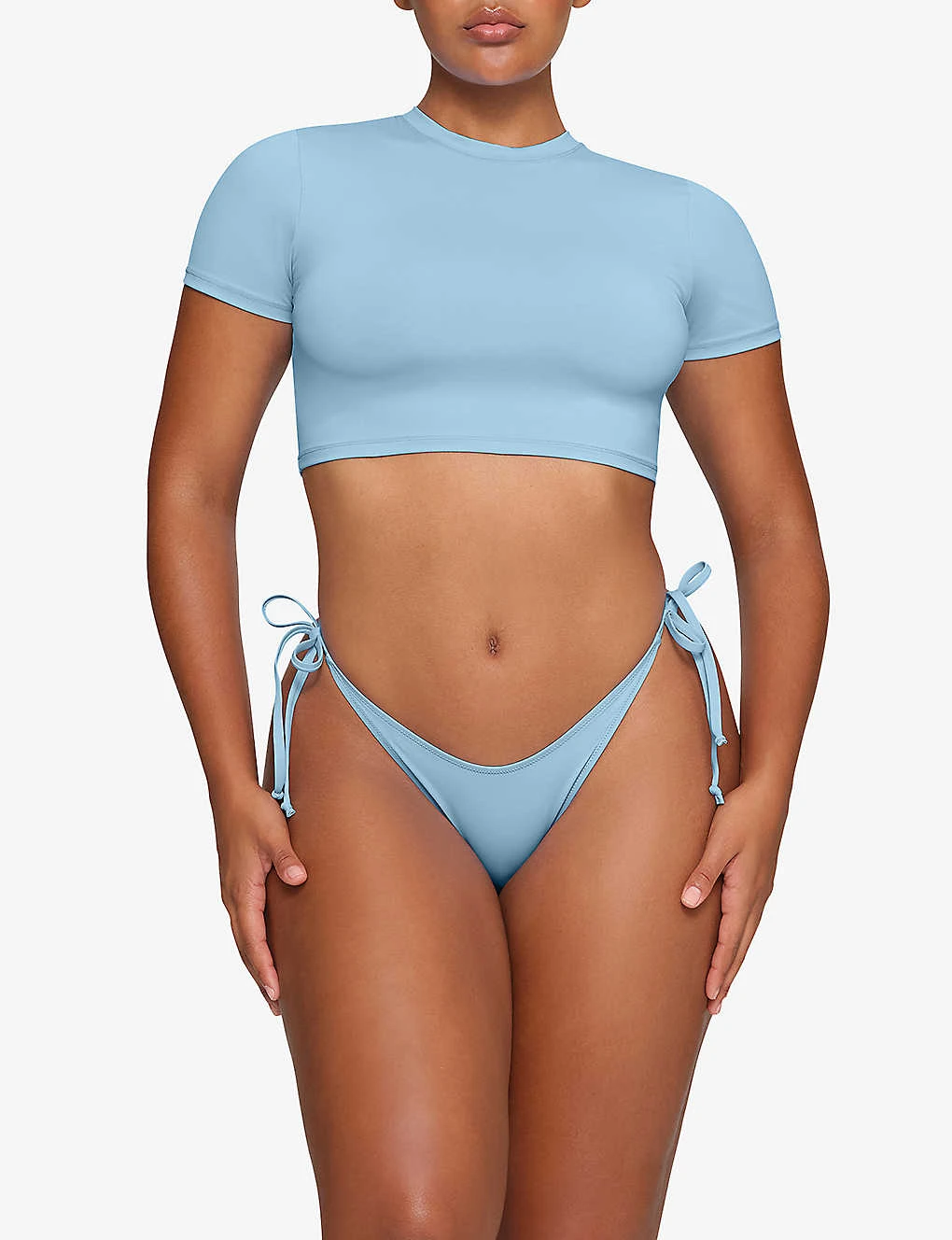 Round-neck Cropped Recycled-nylon Top 4 Round-neck Cropped Recycled-nylon Top - Image 2