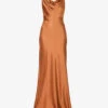 Sleeveless Cowl-neck Woven Maxi Dress