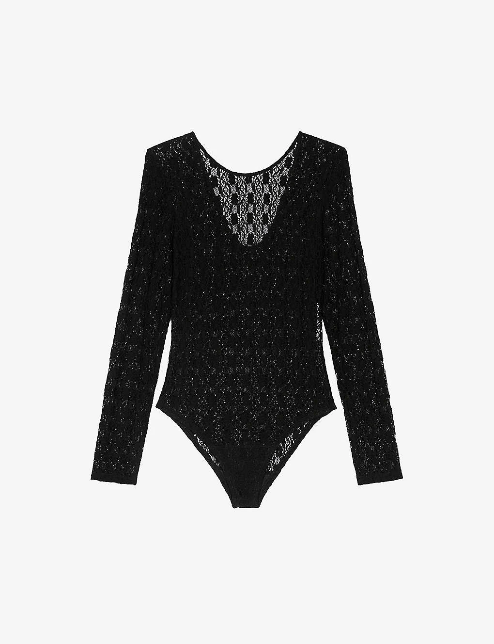 Maje Maiserane Long-sleeve Stretch-woven Top 3 Maje Maiserane Long-sleeve Stretch-woven Top