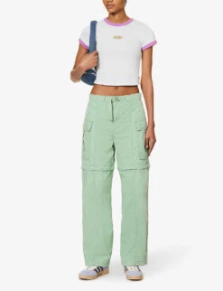 Levis Convertible Zipped Cotton-poplin Cargo Trousers -Sweaty Betty Store R04191373 GRANITEGREEN ALT01