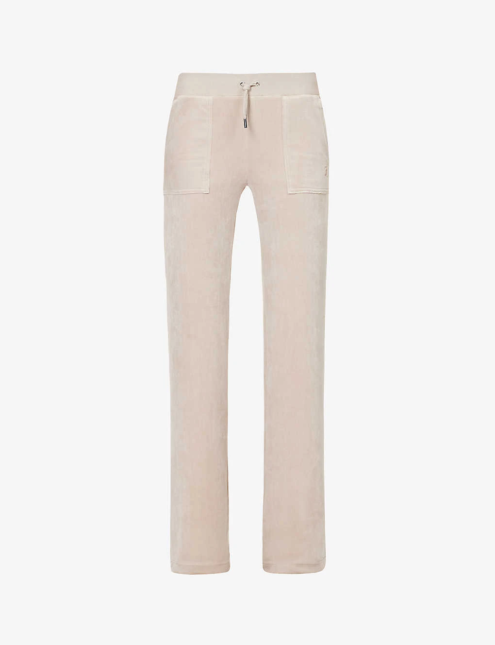 Juicy Couture Logo-embroidered Straight-leg Velour Trousers 3 Juicy Couture Logo-embroidered Straight-leg Velour Trousers