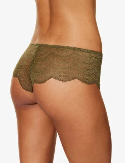 Simone Perele Karma Mid-rise Stretch-lace Briefs 9 Simone Perele Karma Mid-rise Stretch-lace Briefs -Sweaty Betty Store R04191866 659ADVENTUREGREEN ALT03