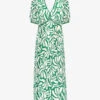 Graphic-print A-line Woven Maxi Dress 2 Graphic-print A-line Woven Maxi Dress -Sweaty Betty Store R04191964 GREEN M