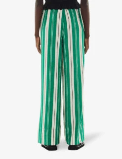 Whistles Bridget Stripe-pattern Maxi-length Woven Trousers 10 Whistles Bridget Stripe-pattern Maxi-length Woven Trousers -Sweaty Betty Store R04193425 MULTICOLOURED ALT03