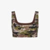 Scoop-neck Camouflage-print Recycled Stretch-nylon Bikini Top -Sweaty Betty Store R04193698 LOGOCAMO M