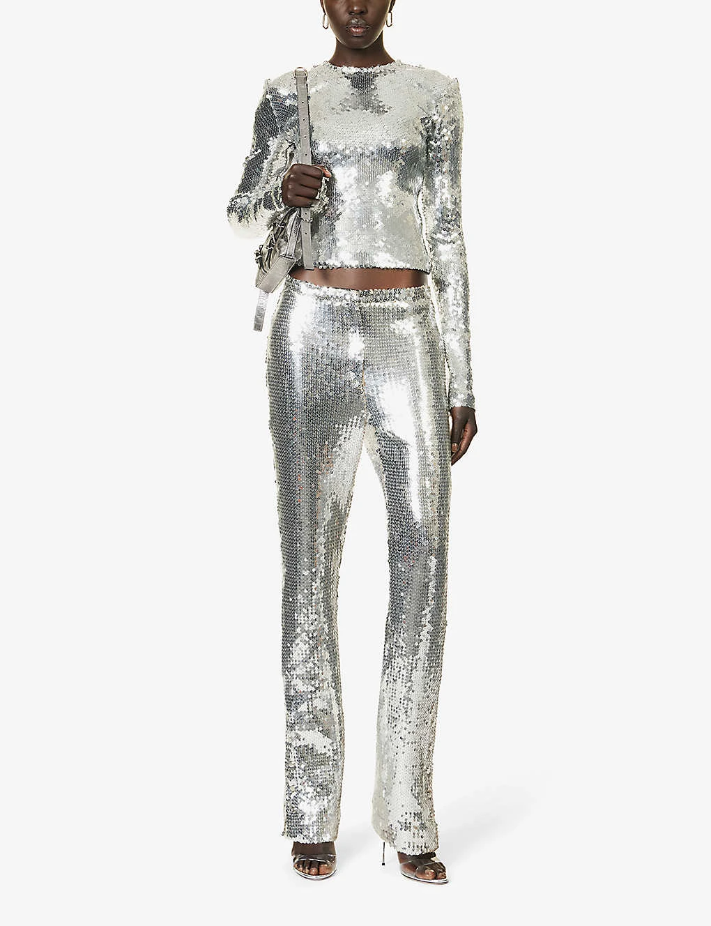 Tanith Sequin-embellished Stretch-woven Top 4 Tanith Sequin-embellished Stretch-woven Top - Image 2