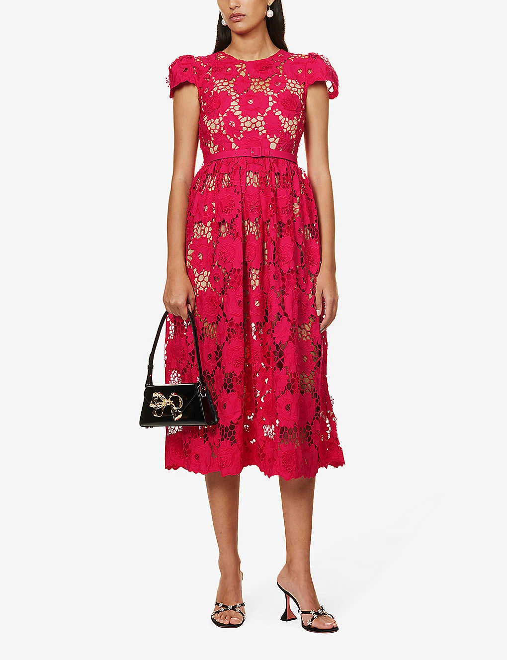 SELF PORTRAIT Sp P Drs Poppy Midi 4 SELF PORTRAIT Sp P Drs Poppy Midi - Image 2