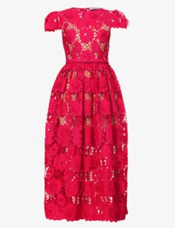 SELF PORTRAIT Sp P Drs Poppy Midi