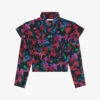IRO Martina Floral-print Silk Blouse -Sweaty Betty Store R04196500 BLA72 M