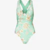 Seafolly Eden Floral-print Swimsuit -Sweaty Betty Store R04197356 MINT M