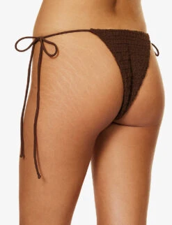 Jaded London Poseidon Crinkle-texture Bikini Bottoms 9 Jaded London Poseidon Crinkle-texture Bikini Bottoms -Sweaty Betty Store R04197638 PRINT ALT03