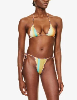 Jaded London Sunset Ombre Stretch-recycled-polyester Bikini Top 7 Jaded London Sunset Ombre Stretch-recycled-polyester Bikini Top -Sweaty Betty Store R04197655 CONTRASTOMBREBINDING ALT01