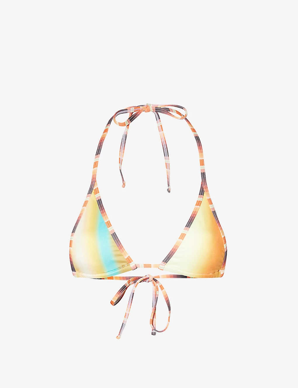 Jaded London Sunset Ombre Stretch-recycled-polyester Bikini Top 3 Jaded London Sunset Ombre Stretch-recycled-polyester Bikini Top
