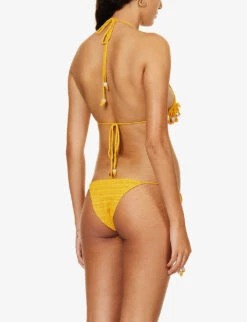 Jaded London Bead-embellished Crochet Cotton-blend Bikini Top 8 Jaded London Bead-embellished Crochet Cotton-blend Bikini Top -Sweaty Betty Store R04197658 TANCROCHET ALT02