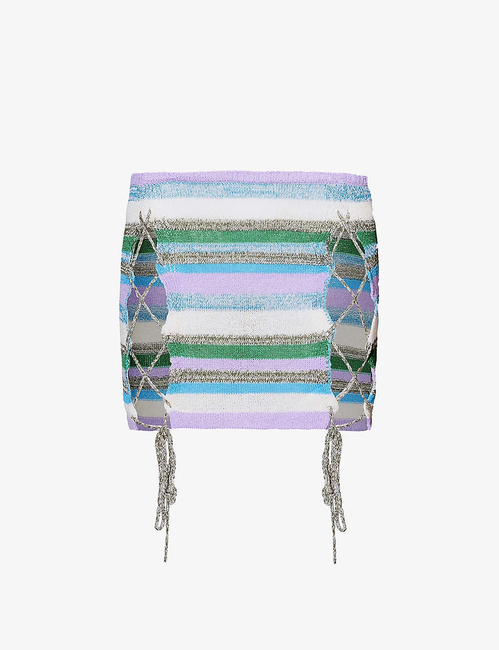 Jaded London Drift Striped Knitted Mini Skirt 3 Jaded London Drift Striped Knitted Mini Skirt