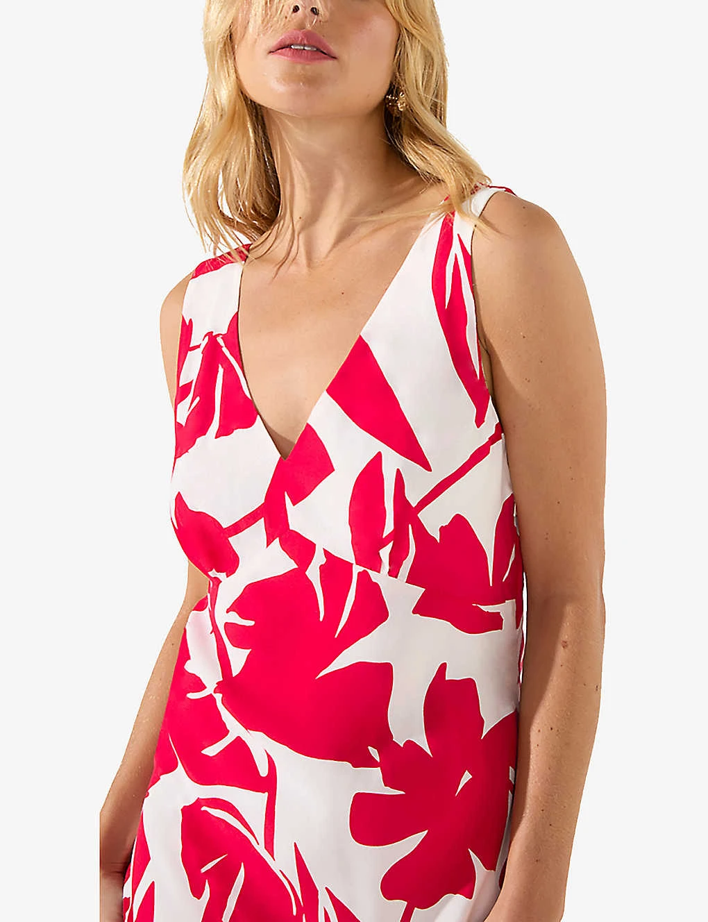 Floral-print Bias-cut Woven Midi Dress 5 Floral-print Bias-cut Woven Midi Dress - Image 3