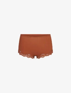 Fits Everybody Lace-trimmed Stretch-woven Boy Shorts