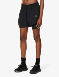 Adidas By Stella Mccartney TruePurpose 2in1 Stretch-recycled Polyester Shorts 9 Adidas By Stella Mccartney TruePurpose 2in1 Stretch-recycled Polyester Shorts -Sweaty Betty Store R04201632 BLACK ALT02