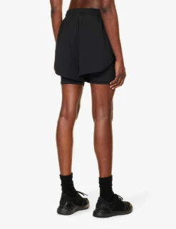 Adidas By Stella Mccartney TruePurpose 2in1 Stretch-recycled Polyester Shorts 10 Adidas By Stella Mccartney TruePurpose 2in1 Stretch-recycled Polyester Shorts -Sweaty Betty Store R04201632 BLACK ALT03
