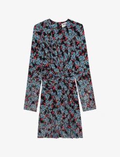 Zadig & Voltaire Radar Diamante-embellished Silk Mini Dress