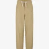 Soeur Sarajevo Straight-leg High-rise Cotton And Linen-blend Trousers -Sweaty Betty Store R04202822 BEIGE M