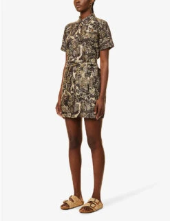 Soeur Maud Graphic-print Silk Mini Dress 9 Soeur Maud Graphic-print Silk Mini Dress -Sweaty Betty Store R04202838 PRINT ALT02