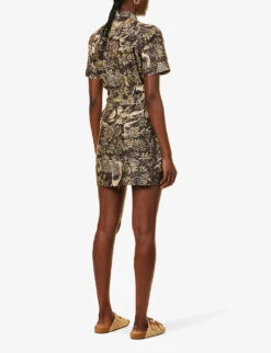 Soeur Maud Graphic-print Silk Mini Dress 10 Soeur Maud Graphic-print Silk Mini Dress -Sweaty Betty Store R04202838 PRINT ALT03