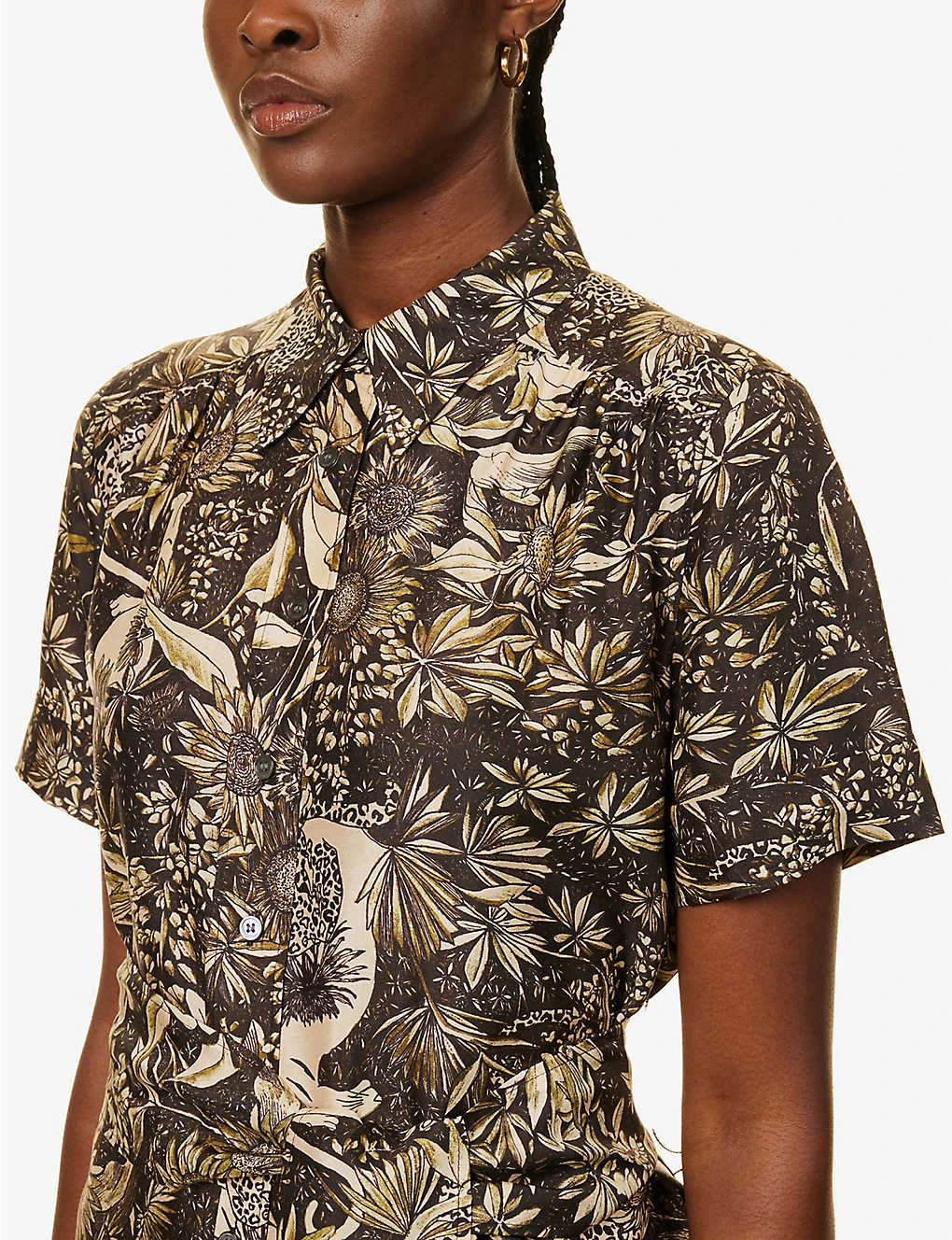 Soeur Maud Graphic-print Silk Mini Dress 7 Soeur Maud Graphic-print Silk Mini Dress - Image 5