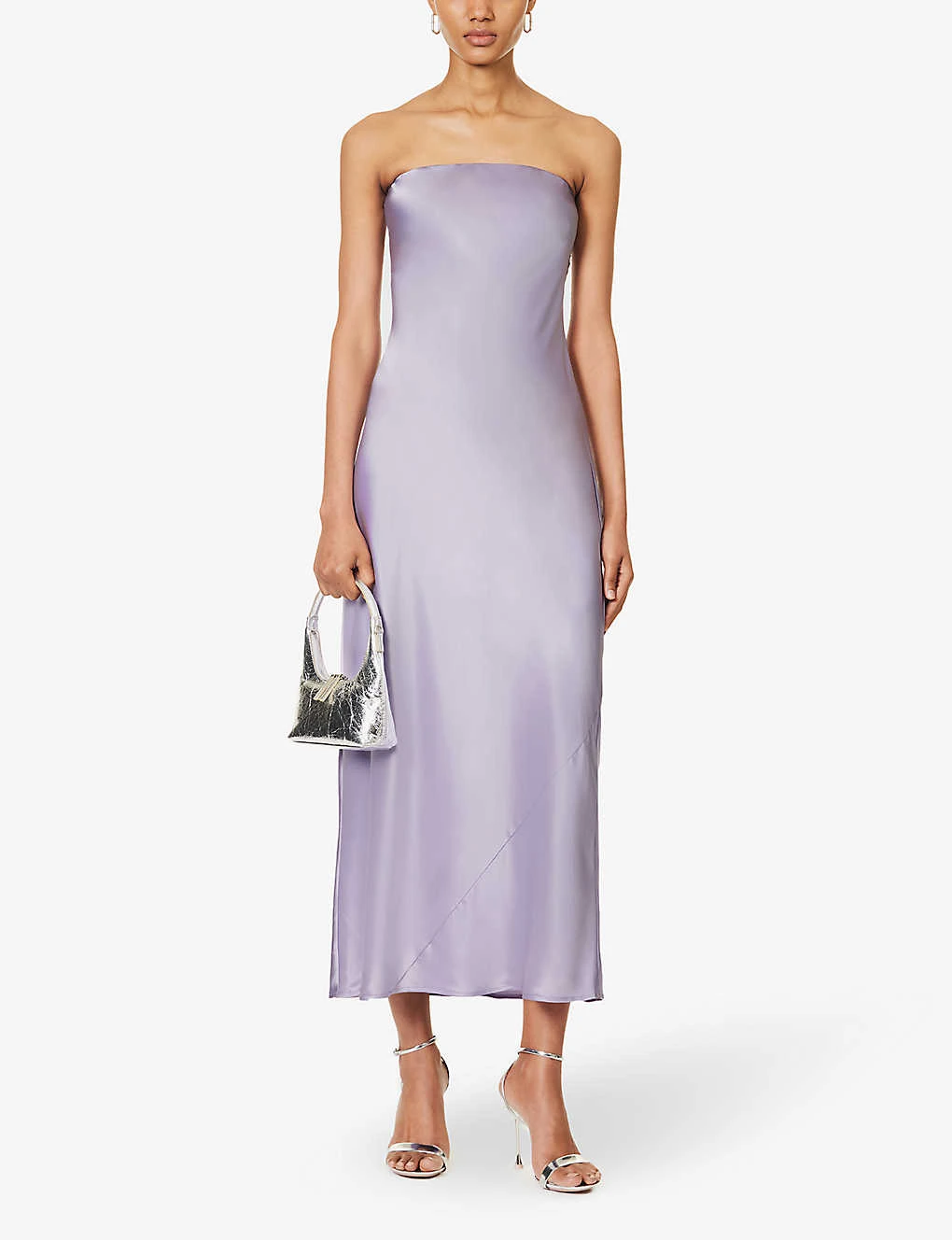 Joana Strapless Silk Midi Dress 4 Joana Strapless Silk Midi Dress - Image 2