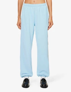 New York Health Club Logo-print High-rise Cotton-jersey Jogging Bottoms 9 New York Health Club Logo-print High-rise Cotton-jersey Jogging Bottoms -Sweaty Betty Store R04205110 H2ONAVY ALT02