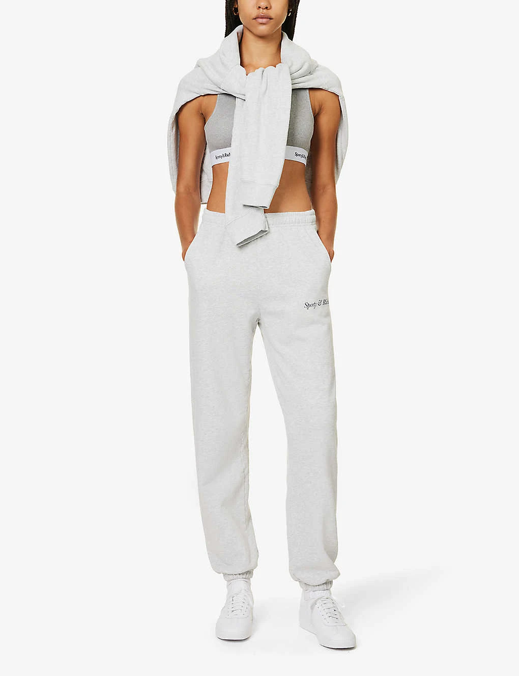 Italic Logo-print Relaxed-fit Stretch-cotton Jogging Bottoms 4 Italic Logo-print Relaxed-fit Stretch-cotton Jogging Bottoms - Image 2