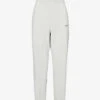 Italic Logo-print Relaxed-fit Stretch-cotton Jogging Bottoms -Sweaty Betty Store R04205136 HEATHERGRAYNAVY M